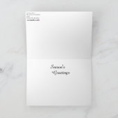 Kerstmis Noir 2021 Schilderij op een  Kaart (Binnen)