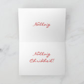 Kerstmis Nollaig Chridheil Holiday Kaart (Binnen)
