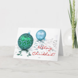 Kerstmis Nollaig Chridheil Holiday Kaart