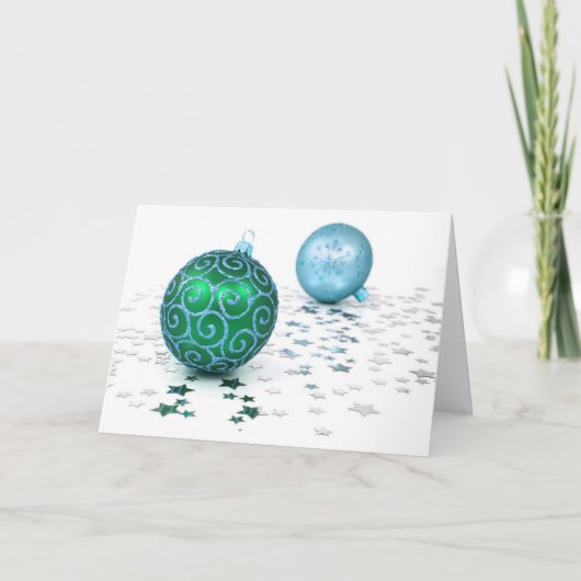 Kerstmis Nollaig Chridheil Holiday Kaart (Voorkant)