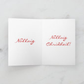 Kerstmis Nollaig Chridheil Paarse Star I Holiday Feestdagen Kaart (Binnen)