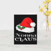 Kerstmis Nonna Claus Matching Pyjama Santa Hat X- Kaart (Gele Bloem)