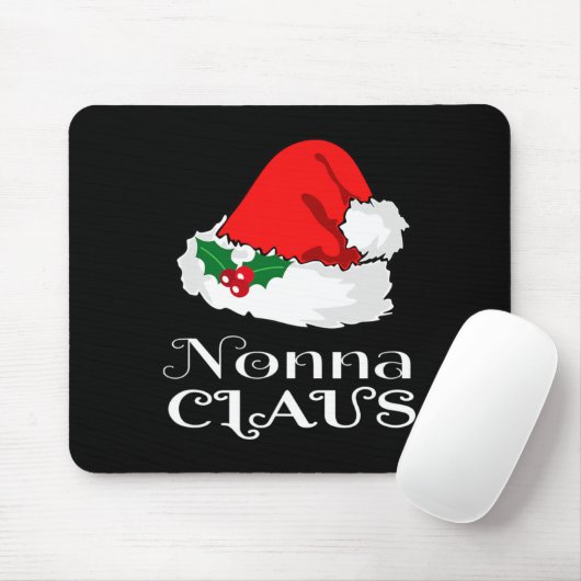Kerstmis Nonna Claus Matching Pyjama Santa Hat X- Muismat (Met muis)