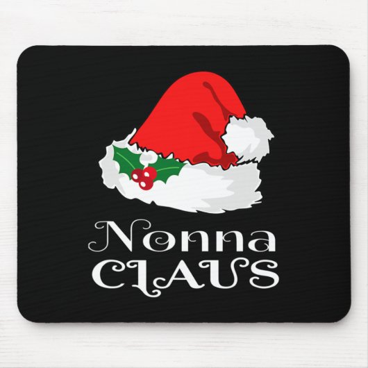Kerstmis Nonna Claus Matching Pyjama Santa Hat X- Muismat (Voorkant)
