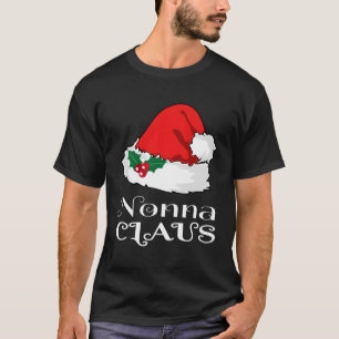 Kerstmis Nonna Claus Matching Pyjama Santa Hat X- T-shirt