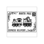Kerstmis Noordpool Express Levering Pret Rubberstempel (Afrduk)