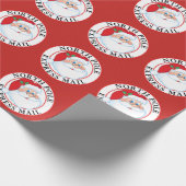 Kerstmis Noordpool Express Mail Santa Cadeaupapier (Hoek)