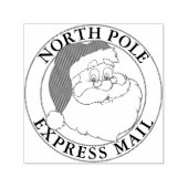 Kerstmis Noordpool Express Mail Santa Zelfinktende Stempel (Design)
