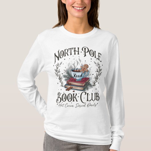 Kerstmis Noordpool Gepersonaliseerd  T-shirt (Voorkant)