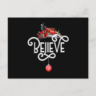 Kerstmis Noordpool Polar Express Allemaal aan boor Feestdagenkaart