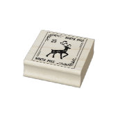 Kerstmis Noordpool Rendier Festief Rubberstempel (Stempel)