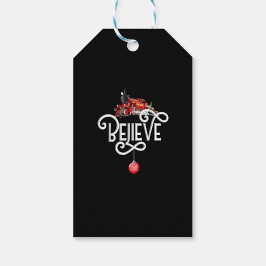 Kerstmis, noordpoolingang, alle andere feestdagen cadeaulabel (Achterkant)