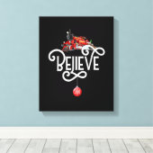 Kerstmis, noordpoolingang, alle andere feestdagen canvas afdruk (Insitu (Houten vloer))