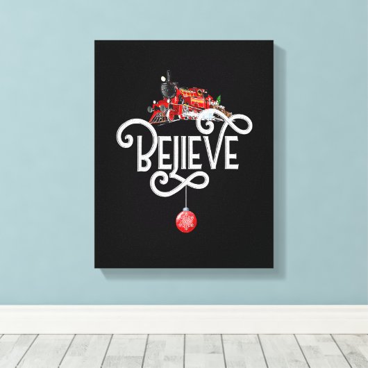 Kerstmis, noordpoolingang, alle andere feestdagen canvas afdruk (Insitu (Houten vloer))