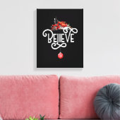 Kerstmis, noordpoolingang, alle andere feestdagen canvas afdruk (Insitu (Woonkamer))