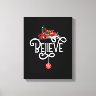 Kerstmis, noordpoolingang, alle andere feestdagen canvas afdruk