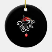 Kerstmis, noordpoolingang, alle andere feestdagen keramisch ornament (Achterkant)