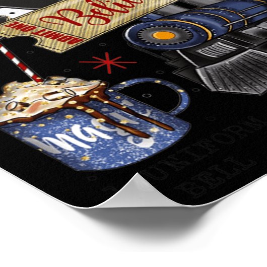 Kerstmis, noordpoolingang, alle andere feestdagen poster (Hoek)