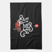 Kerstmis, noordpoolingang, alle andere feestdagen theedoek (Verticaal)