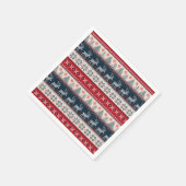 Kerstmis Noordse Thély Ugly Sweater Pattern Deer Servet (Hoek)