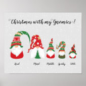 Kerstmis Nordic Gnome Gnk Familie Poster (Voorkant)