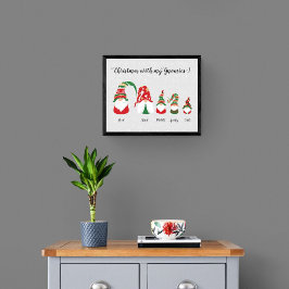 Kerstmis Nordic Gnome Gnk Familie Poster