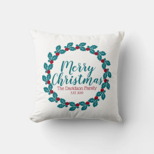 Kerstmis Nordic Scandia Wreath Persoonlijk Kussen