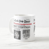 Kerstmis: North Pole Times Whimsical Koffiemok (Voorkant links)