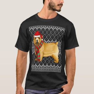 Kerstmis Norwich Terrier Santa Claus Pet Lelijk Ke T-shirt