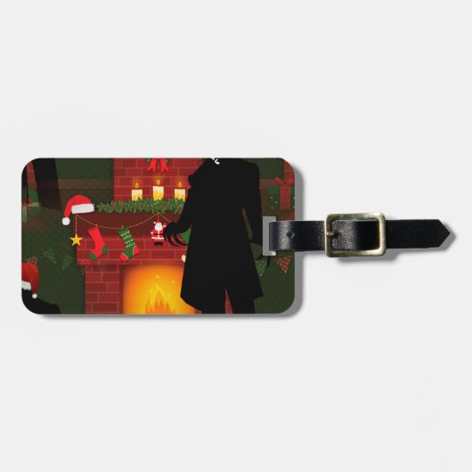 kerstmis nosferatu bagagelabel (Voorkant horizontaal)