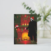 kerstmis nosferatu feestdagenkaart (Staand voorkant)