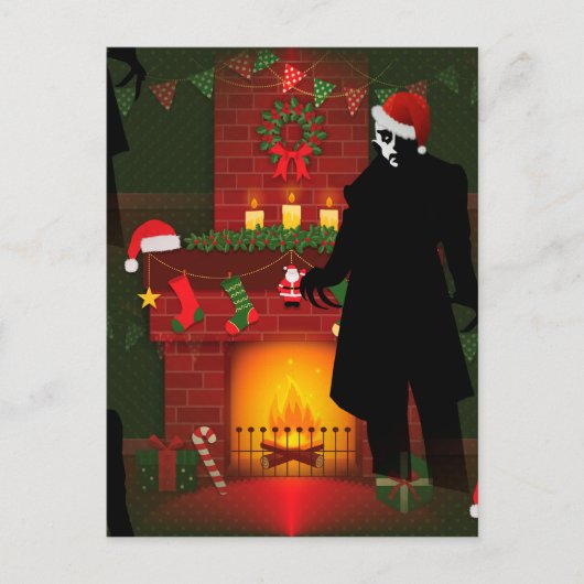 kerstmis nosferatu feestdagenkaart (Voorkant)