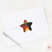 kerstmis nosferatu ster sticker (Envelop)