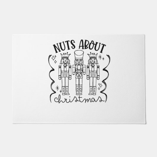 Kerstmis Noten Kerst Notenkraker Funny Deurmat (Voorkant)