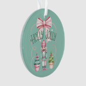Kerstmis Notenkraker Coquette Preppy Ornament (voorkant)