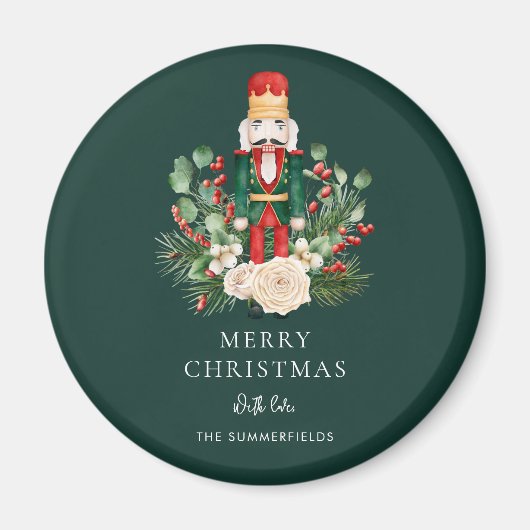 Kerstmis Notenkraker Groene Decoratie Magneet (Voorkant)