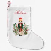 Kerstmis Notenkraker Groene Script Kleine Kerstsok (Voorkant)