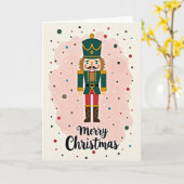 Kerstmis Notenkraker Kaart (Gele Bloem)