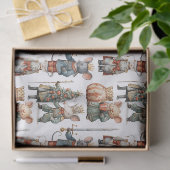 Kerstmis Notenkraker Muizen met Fantasie Tissuepapier (Geschenk)