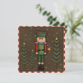 Kerstmis Notenkraker Plezier Inspiriviteit Kerstka Feestdagenkaart (Staand voorkant)