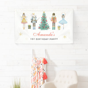 Kerstmis Notenkraker Verjaardagsbanner Spandoek