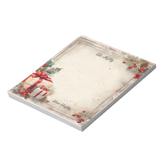 Kerstmis Notitieblok (Linkerzijde)