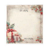 Kerstmis Notitieblok (Voorkant)