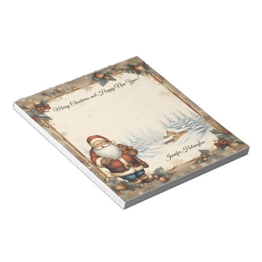 Kerstmis Notitieblok (Schuin)