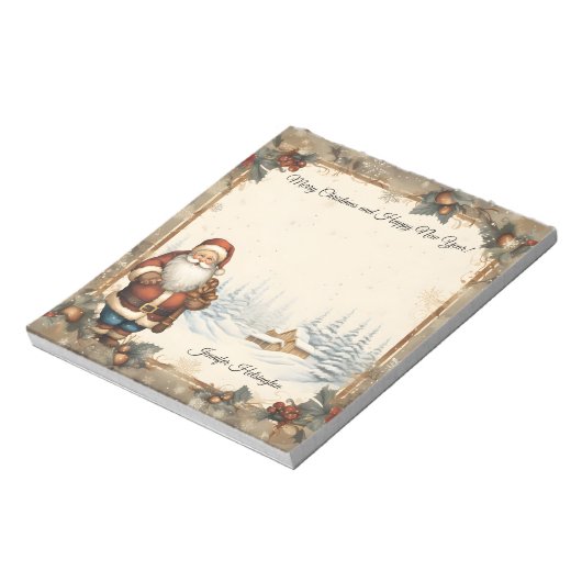 Kerstmis Notitieblok (Linkerzijde)