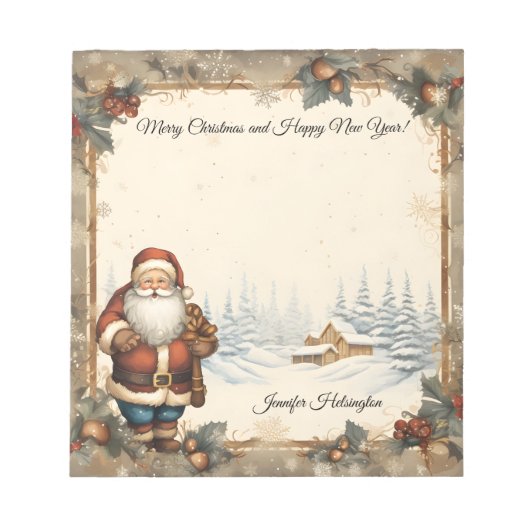 Kerstmis Notitieblok (Voorkant)