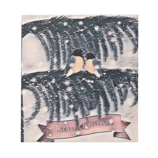 Kerstmis,  notitieblok (Voorkant)