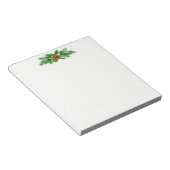 Kerstmis Notitieblok-Holly Bough Notitieblok (Schuin)