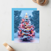 Kerstmis Notitiekaartje (Voorkant / Achterkant in situ)