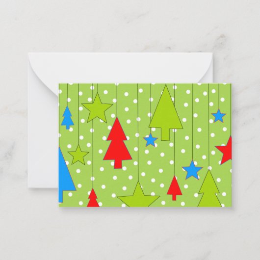 Kerstmis Notitiekaartje (Voorkant)